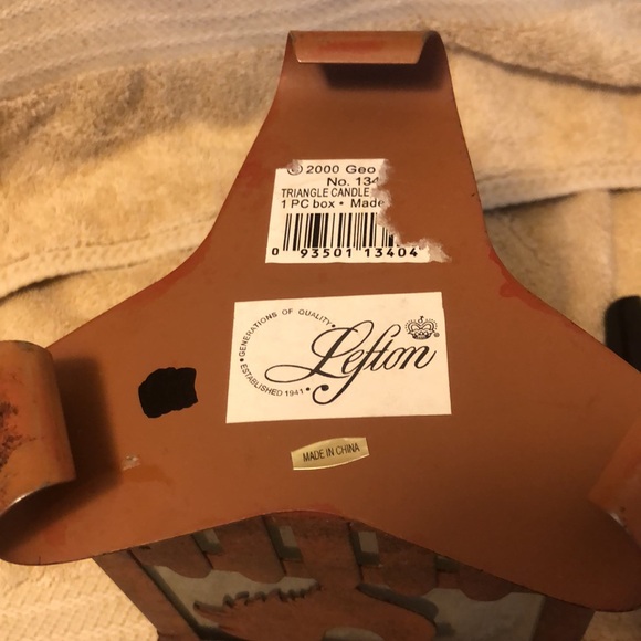 Vintage Lefton 6”x6” Metal Rooster Tea Light - Picture 4 of 5